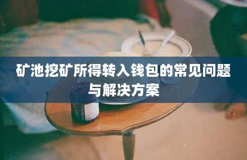 矿池挖矿所得转入钱包的常见问题与解决方案