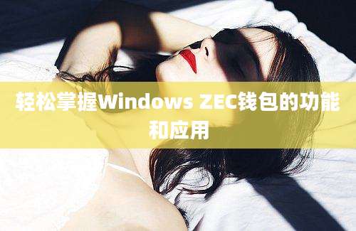 轻松掌握Windows ZEC钱包的功能和应用