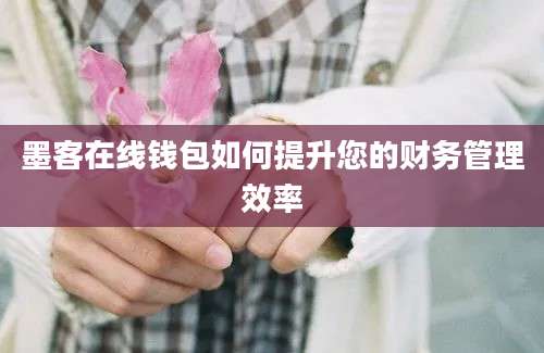 墨客在线钱包如何提升您的财务管理效率