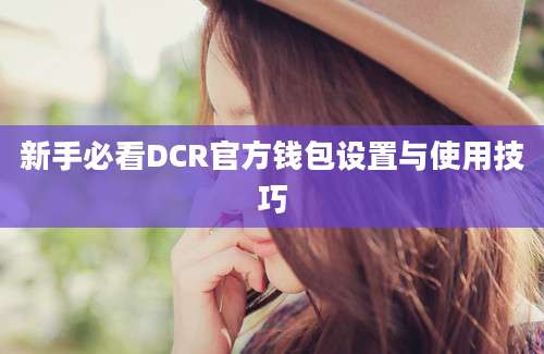 新手必看DCR官方钱包设置与使用技巧