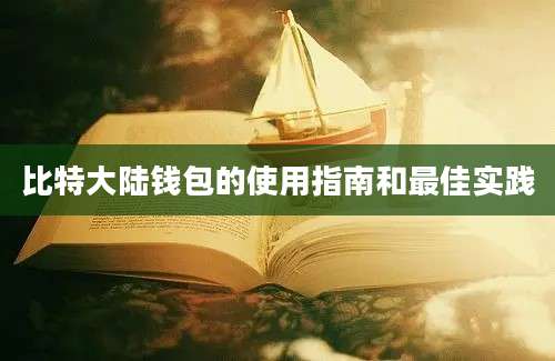 比特大陆钱包的使用指南和最佳实践