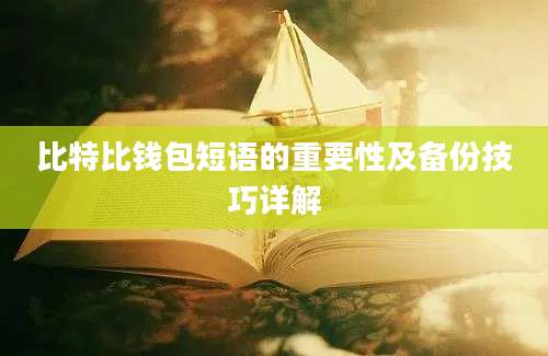 比特比钱包短语的重要性及备份技巧详解