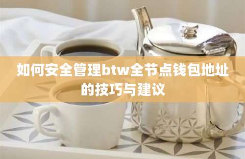 如何安全管理btw全节点钱包地址的技巧与建议