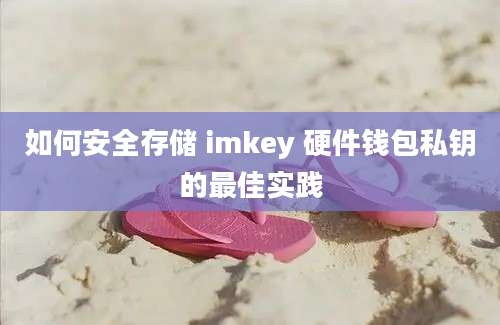 如何安全存储 imkey 硬件钱包私钥的最佳实践