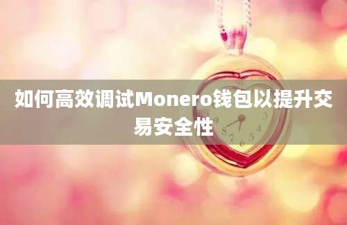 如何高效调试Monero钱包以提升交易安全性