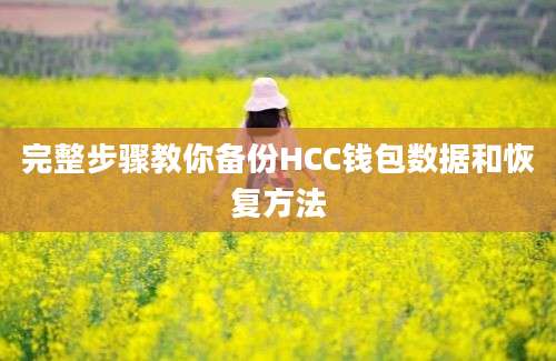 完整步骤教你备份HCC钱包数据和恢复方法