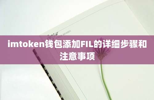 imtoken钱包添加FIL的详细步骤和注意事项