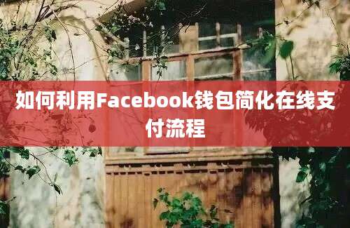 如何利用Facebook钱包简化在线支付流程